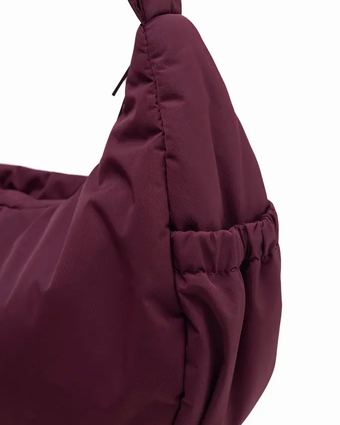 L POSH CRESCENT BAG IN WINE TSL Singapore
