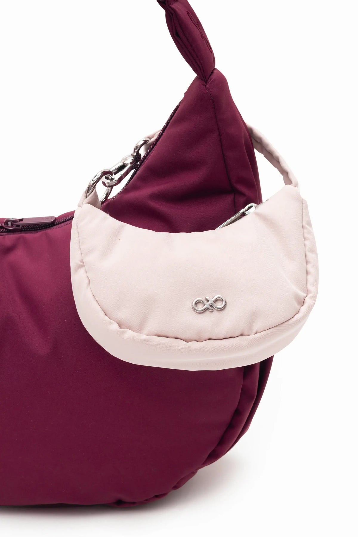 COSY LUXE L CRESCENT BAG 2.0 IN WINE 