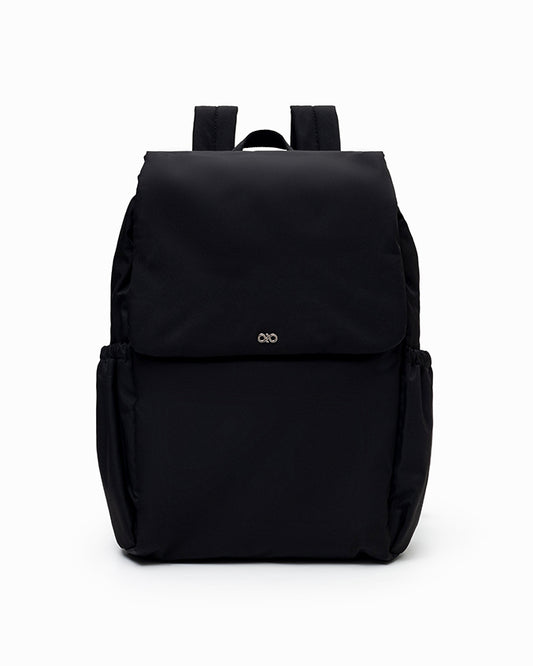 COSY LUXE UTILITY BACKPACK IN JET BLACK