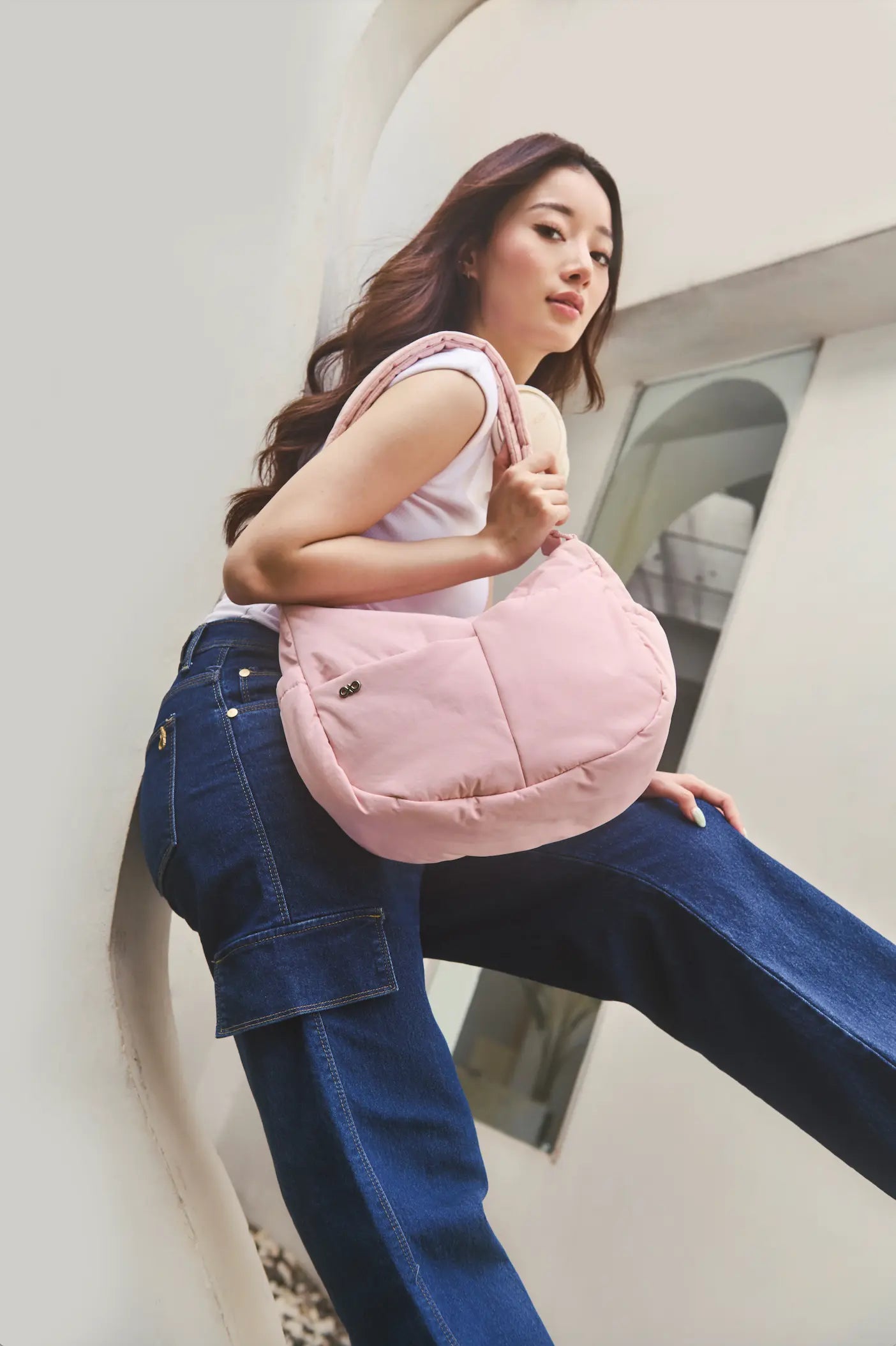 SIGNATURE POCKET CROSSBODY BAG 2.0 IN POSH BLOOM PINK 