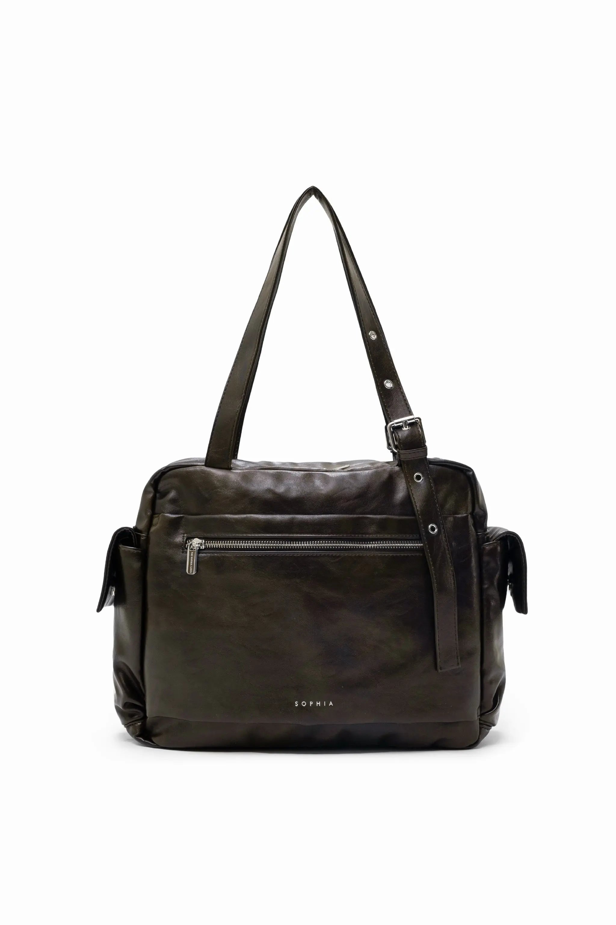 EVERYDAY CITY TOTE BAG IN ESPRESSO BROWN 