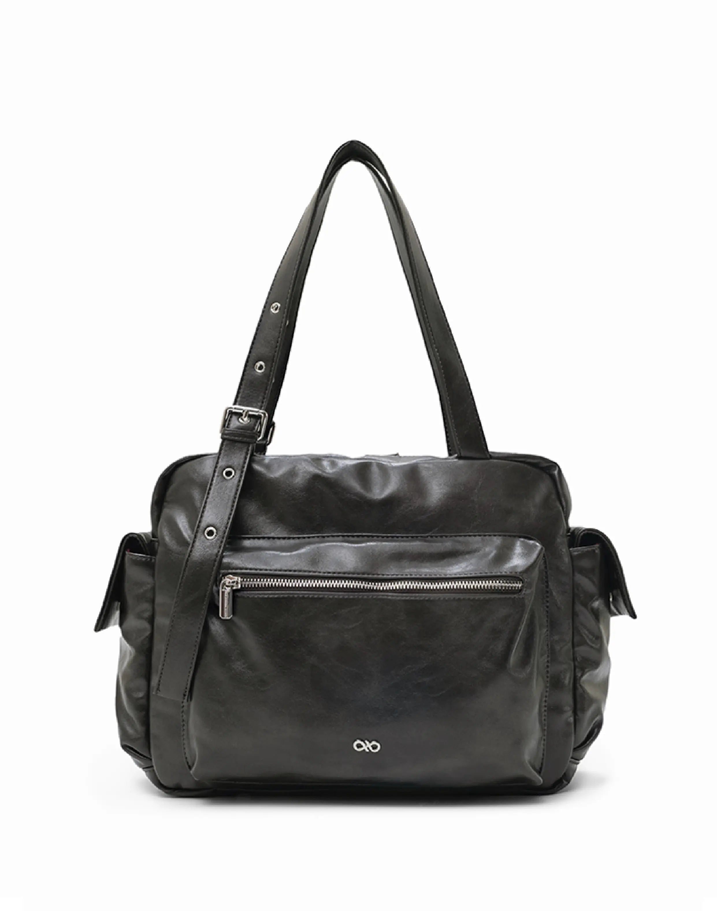 EVERYDAY CITY TOTE BAG IN OBSIDIAN GREY